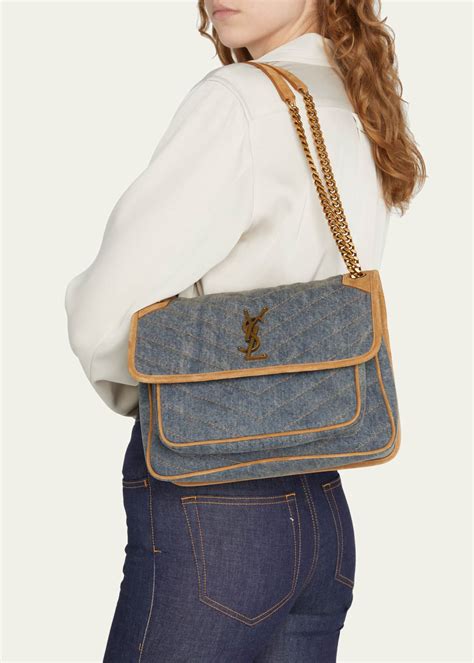 ysl smooth leather purse|YSL denim bag small.